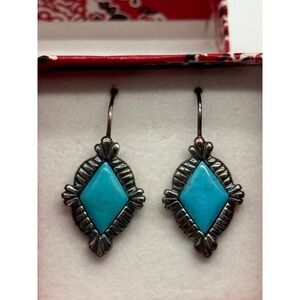 Shube Dakota West Sterling Silver Turquoise Earrings